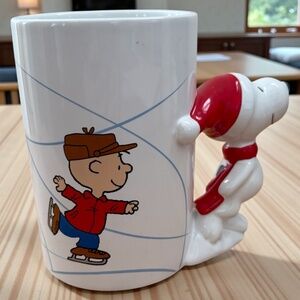 "Peanuts" Charlie Brown Christmas 50 Years Snoopy Handle Coffee Mug